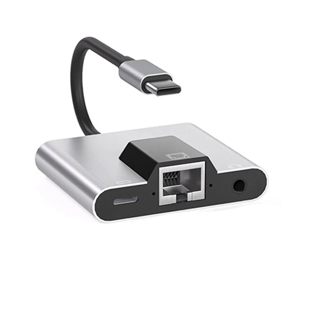 Type-C to Ethernet LAN Network Adapter Hub USB C to 3.5mm Audio PD Fast Charging Docking Station For Laptop Mobile Phone Tablet
Type-C to Ethernet LAN Network Adapter Hub USB C to 3.5mm Audio PD Fast Charging Docking Station For Laptop Mobile Phone Tablet