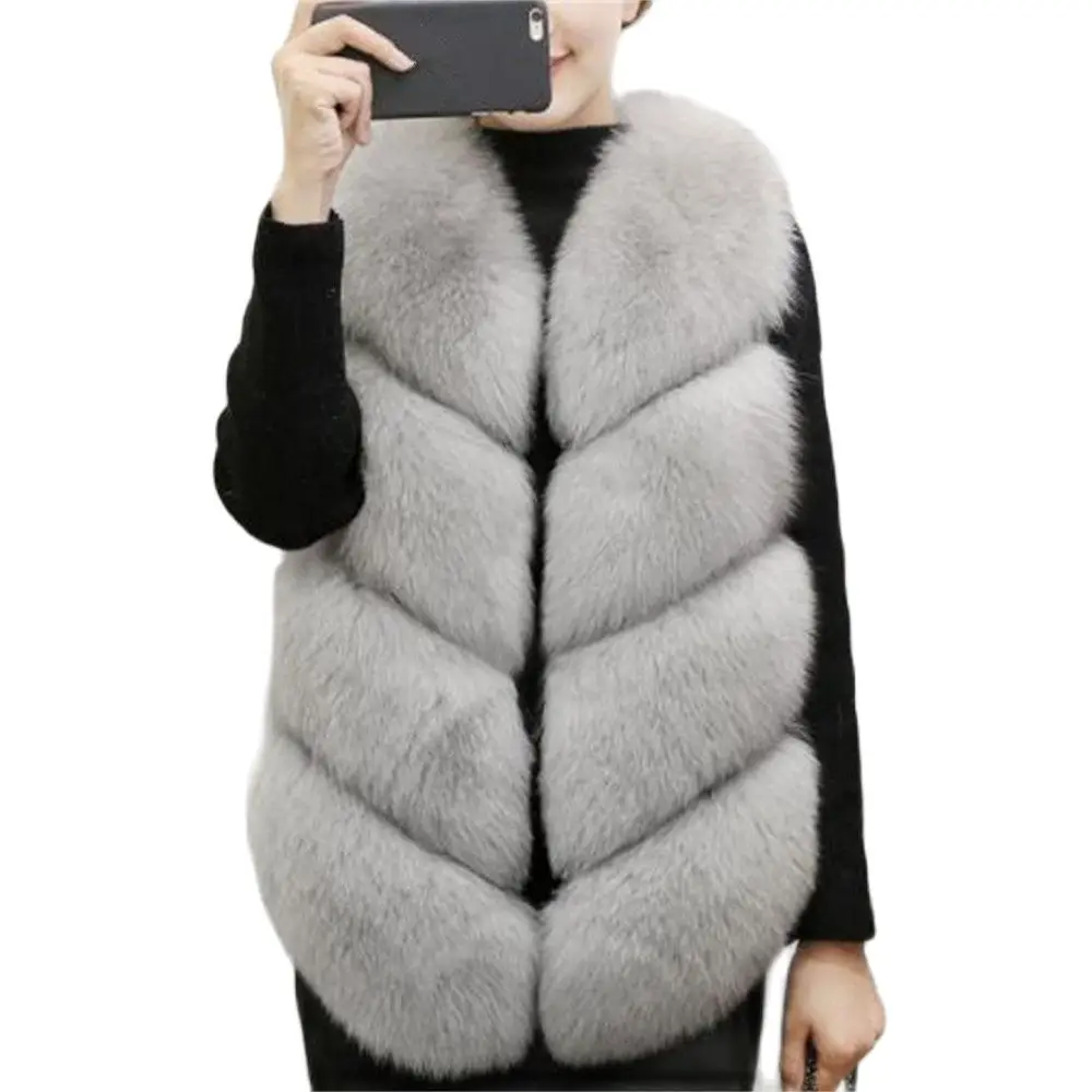 

Faux Fur Coat Hot Sale Winter Coat Women Manteau Femme Hiver Veste Fourrure Femme Fake Fur Coat Long Fur Coat Faux Fur Vest