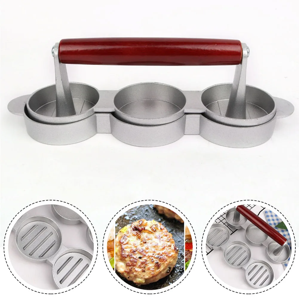 Mould Burger Press 3 In 1 Aluminum Alloy BBQ Beef DIY Grilling Hamburger Kitchen Accessories Maker Manual Meat
Mould Burger Press 3 In 1 Aluminum Alloy BBQ Beef DIY Grilling Hamburger Kitchen Accessories Maker Manual Meat