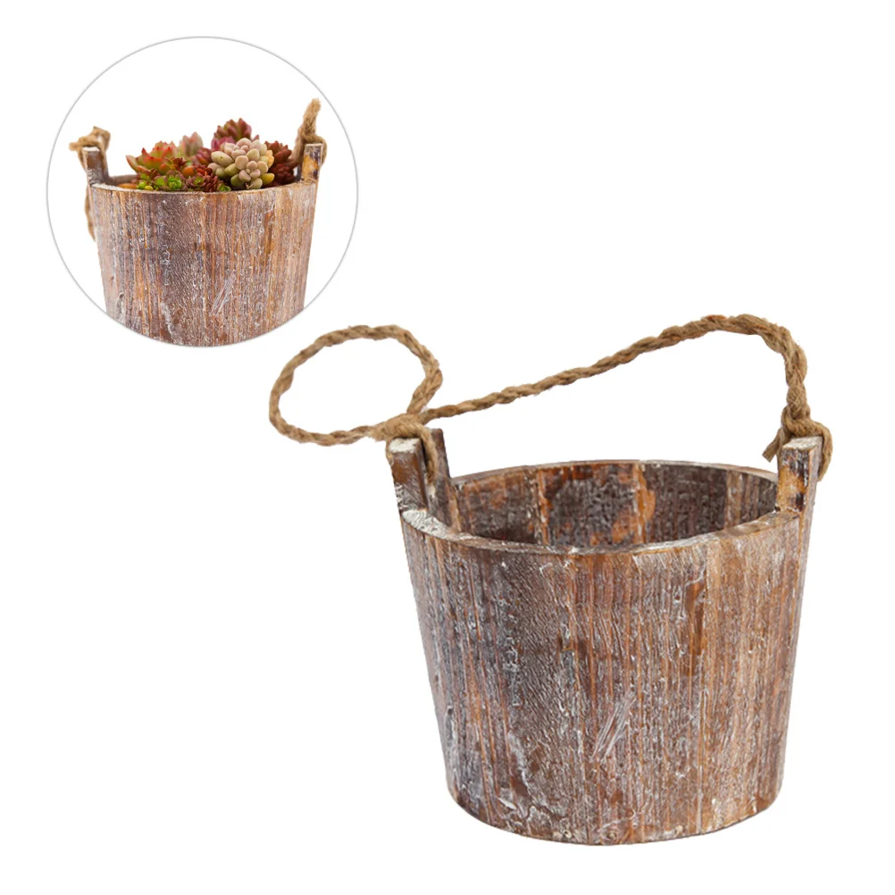 Hanging Planterpot Wooden Planters Flowersucculent Wood Holder Bucket Decorative Boxgardenbarrels Round Container Drainageholes
Hanging Planterpot Wooden Planters Flowersucculent Wood Holder Bucket Decorative Boxgardenbarrels Round Container Drainageholes
