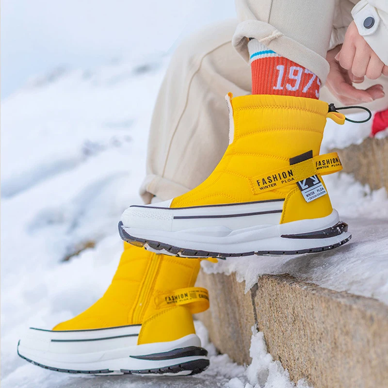 Winter Boots Women Thickened Warm and Anti-skid Boots Couple's Boots Plush Waterproof Casual Winter Shoes Botas De Neve
Winter Boots Women Thickened Warm and Anti-skid Boots Couple's Boots Plush Waterproof Casual Winter Shoes Botas De Neve