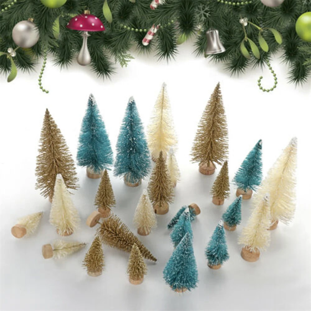 Artificial Frosted Sisal Christmas Tree Crafts Mini Snow Frost Pine Decoration For Home Tabletop Xmas Decor Holiday Ornaments
Artificial Frosted Sisal Christmas Tree Crafts Mini Snow Frost Pine Decoration For Home Tabletop Xmas Decor Holiday Ornaments