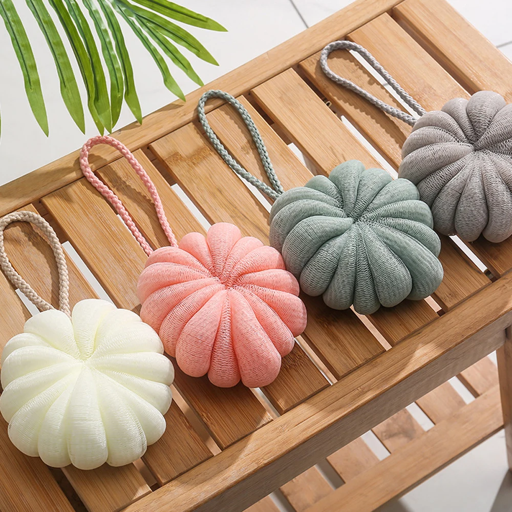 Portable Bath Ball Hanging Rubbing Pumpkin Shape Foam Ball Cute Girl Back Rubbing Bath Supplies Soft and Skin-friendly Bath Ball
Portable Bath Ball Hanging Rubbing Pumpkin Shape Foam Ball Cute Girl Back Rubbing Bath Supplies Soft and Skin-friendly Bath Ball