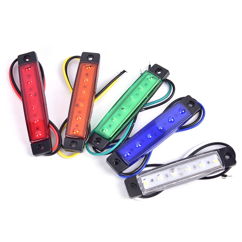 1PC 12V 6LEDS Lorry Side Marker Indicator Low Led Trailer Light Rear Side Lamp Multi-color
1PC 12V 6LEDS Lorry Side Marker Indicator Low Led Trailer Light Rear Side Lamp Multi-color