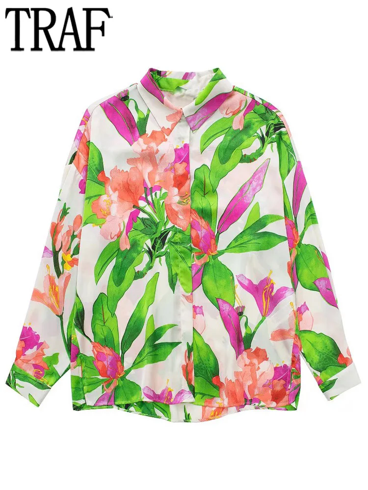 TRAF 2022 Women Shirt Floral Blouse Female Printed Button Up Shirt Women Long Sleeve Blouses And Shirts Woman Summer Baggy Shirt
TRAF 2022 Women Shirt Floral Blouse Female Printed Button Up Shirt Women Long Sleeve Blouses And Shirts Woman Summer Baggy Shirt