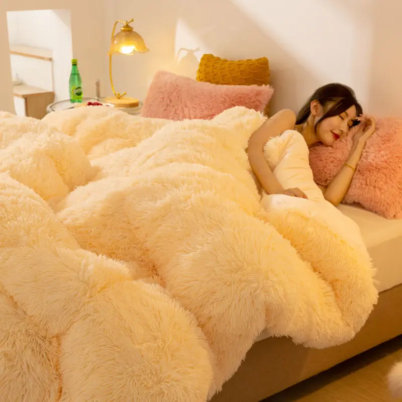 Fluffy And Comfortable Quilt Thick Quilt Artificial Fur Plush Duvet Luxury Super Soft Plush Plush Large Duvet Double Quilt
Fluffy And Comfortable Quilt Thick Quilt Artificial Fur Plush Duvet Luxury Super Soft Plush Plush Large Duvet Double Quilt