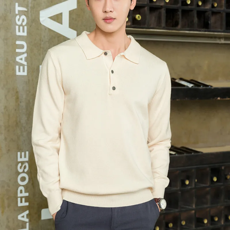 Spring and Autumn Men 's POLO Pullover Men Cashmere Sweater Knitted Pullover Cashmere Sweater Men Jumper Sweater Top
Spring and Autumn Men 's POLO Pullover Men Cashmere Sweater Knitted Pullover Cashmere Sweater Men Jumper Sweater Top