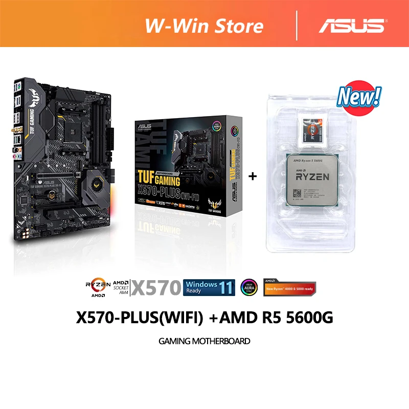 Новая материнская плата AMD Ryzen 5 5600G R5 5600G + ASUS TUF GAMING X570 PLUS (Wi-Fi) AMD AM4 X570, новая, но без кулера
Новая материнская плата AMD Ryzen 5 5600G R5 5600G + ASUS TUF GAMING X570 PLUS (Wi-Fi) AMD AM4 X570, новая, но без кулера