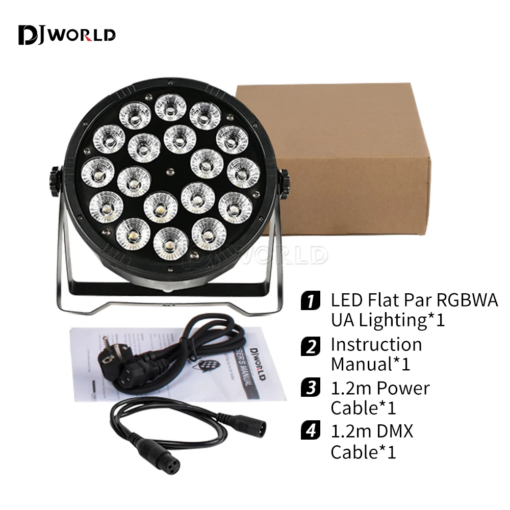 Профессиональный световой эффект DJWORLD Flat Par Light 18x18 Вт RGBWA UV 6in1
Профессиональный световой эффект DJWORLD Flat Par Light 18x18 Вт RGBWA UV 6in1