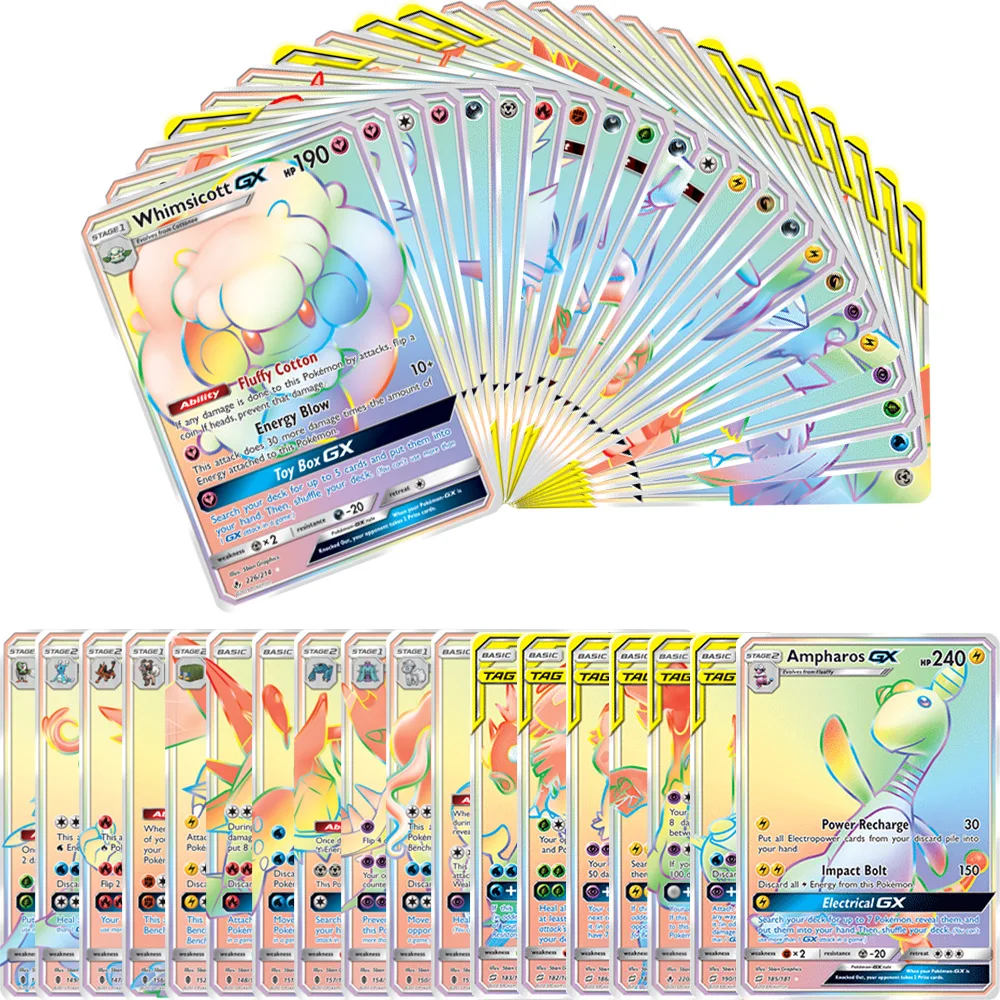 100 шт./карты покромона, английский язык, 50Gx + 20 Мега + 20 энергии + 10 тренировок, Детская модель игрушки, Боевая коллекционная карточка
100 шт./карты покромона, английский язык, 50Gx + 20 Мега + 20 энергии + 10 тренировок, Детская модель игрушки, Боевая коллекционная карточка