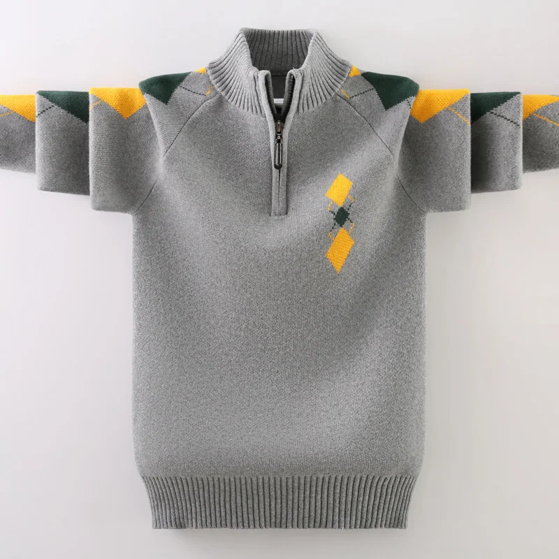 Spring Autumn Winter Children's Clothes Pullover Sweater Kids Knitted Teen Boys Plus Velvet Sweater 120-170cm Girls Sweater
Spring Autumn Winter Children's Clothes Pullover Sweater Kids Knitted Teen Boys Plus Velvet Sweater 120-170cm Girls Sweater