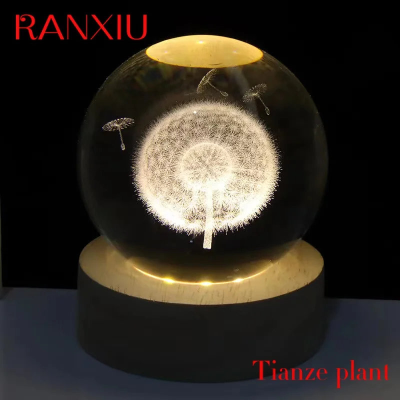 Custom Table desk children Birthday Custom Gift Wood Base Lamp 3d Laser Engraved Dandelion Crystal Ball Night Light
Custom Table desk children Birthday Custom Gift Wood Base Lamp 3d Laser Engraved Dandelion Crystal Ball Night Light