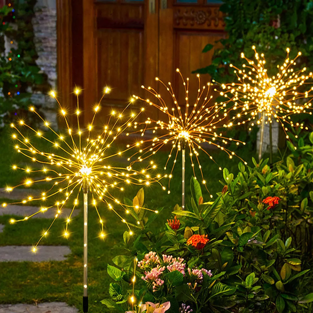 125LED Solar Fireworks Light Waterproof Dandelion Lamps for Outdoor Garden Patio Lawn Landscape Street Festival Decoration
125LED Solar Fireworks Light Waterproof Dandelion Lamps for Outdoor Garden Patio Lawn Landscape Street Festival Decoration