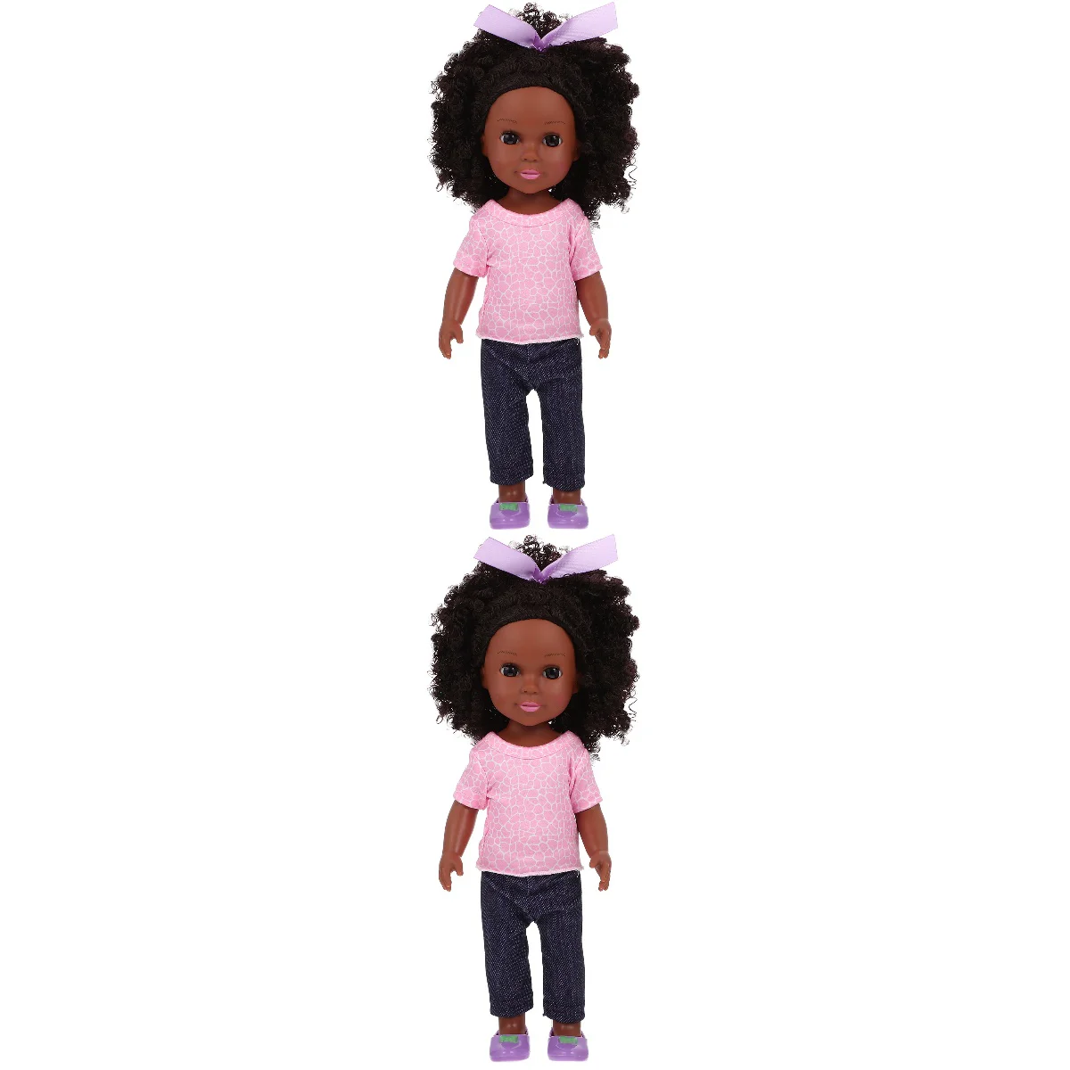 2pcs Black Doll Baby Girl Doll Clothes Set Lifelike African American Baby Girl Doll
2pcs Black Doll Baby Girl Doll Clothes Set Lifelike African American Baby Girl Doll