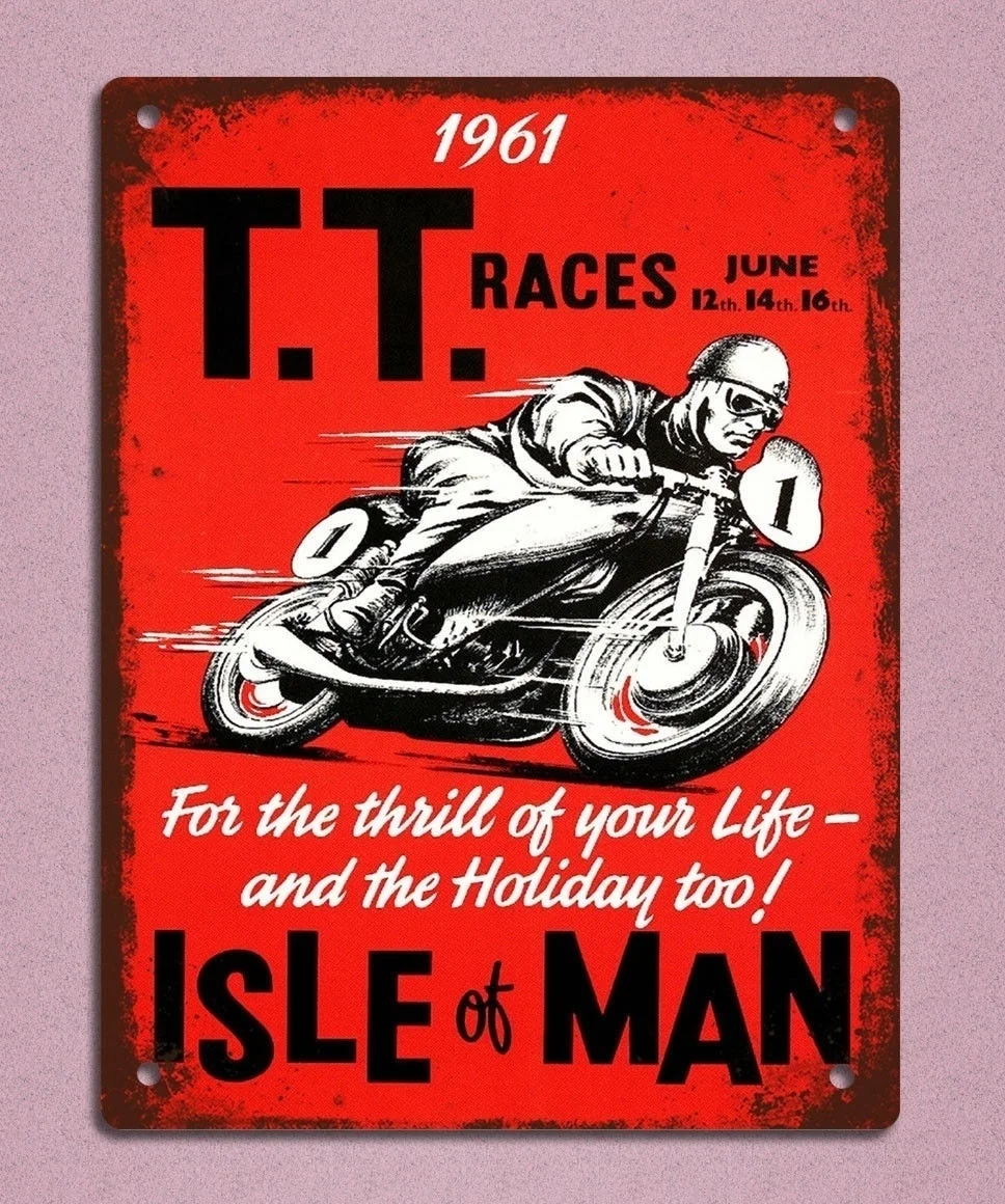 Metal Sign Plaque Vintage Retro Style TT Races Motorbike Man Cave 20 X 30cm(Visit Our Store, More Products!!!) 
Metal Sign Plaque Vintage Retro Style TT Races Motorbike Man Cave 20 X 30cm(Visit Our Store, More Products!!!)