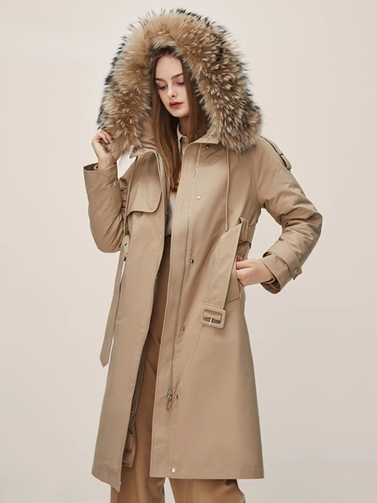 Mozuleva Thickened Parker Down Jacket Female Winter 2022 New Raccoon Fur Collar Slim Design Coat
Mozuleva Thickened Parker Down Jacket Female Winter 2022 New Raccoon Fur Collar Slim Design Coat