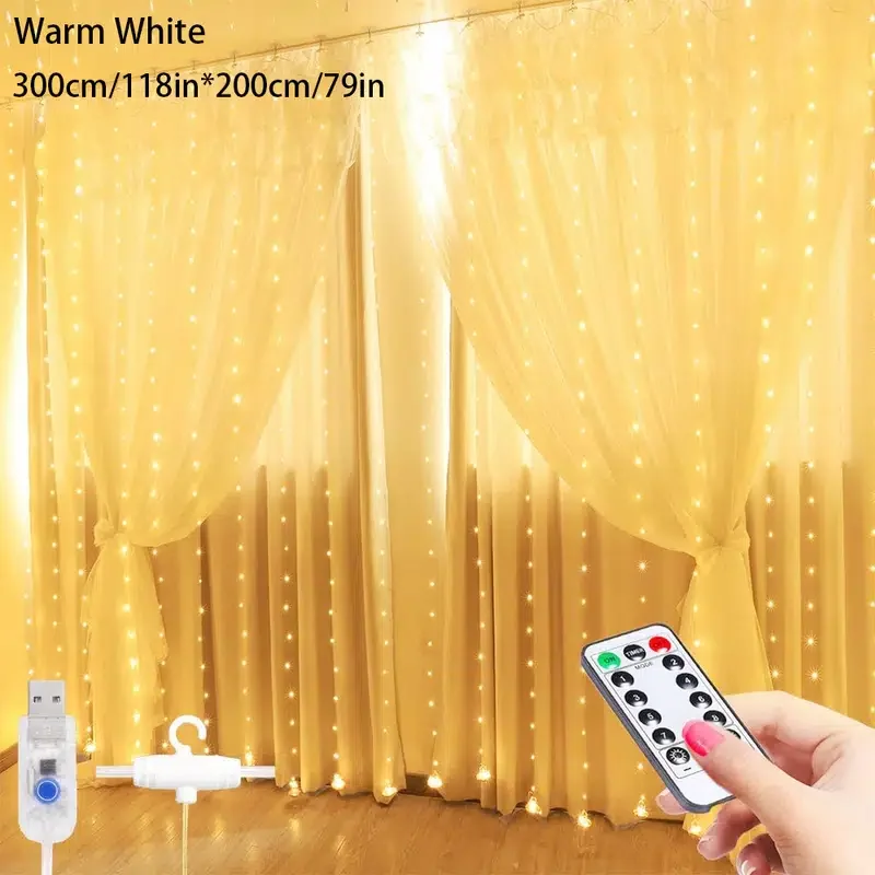 HMTX 1 Set Of LED Curtain Lights, Garland Fairy String Lights, Holiday Lighting Rainbow Window Lights, Home Decorations
HMTX 1 Set Of LED Curtain Lights, Garland Fairy String Lights, Holiday Lighting Rainbow Window Lights, Home Decorations