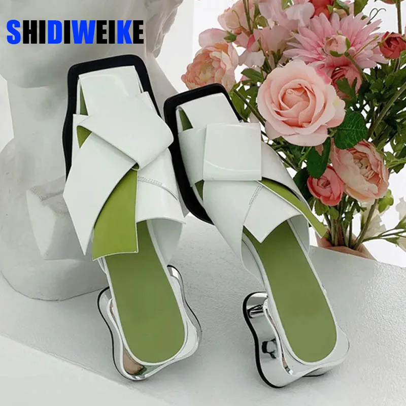 Fashion Square Toe Women Slippers Cute White Mules Female Outside Slipper Chunky Low Heel Summer Slides Hollow Out Beach Shoes
Fashion Square Toe Women Slippers Cute White Mules Female Outside Slipper Chunky Low Heel Summer Slides Hollow Out Beach Shoes