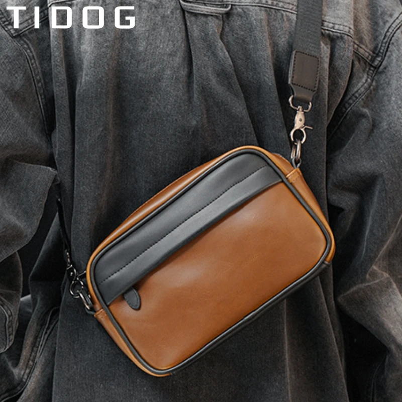 Tidog Crazy horse leather retro casual shoulder bag small square bag crossbody bag
Tidog Crazy horse leather retro casual shoulder bag small square bag crossbody bag