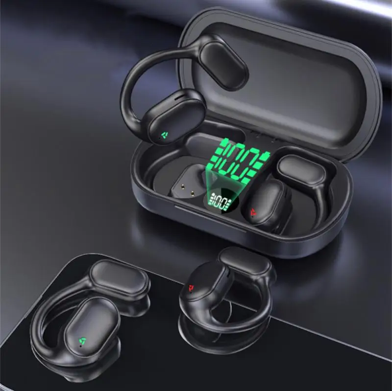 Air Conduction Bluetooth Earphones IPX5 Waterproof Sport Led Display Wireless Headphones Stereo Earbuds With Microphone New
Air Conduction Bluetooth Earphones IPX5 Waterproof Sport Led Display Wireless Headphones Stereo Earbuds With Microphone New