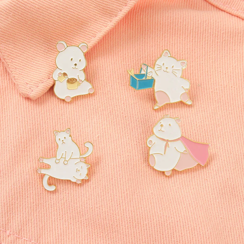 Cute Cat Eating Drink Wine Enamel Pins Playing Creative Brooches For Women Cartoon Animal Lapel Pin Badge Jewelry Gift
Cute Cat Eating Drink Wine Enamel Pins Playing Creative Brooches For Women Cartoon Animal Lapel Pin Badge Jewelry Gift