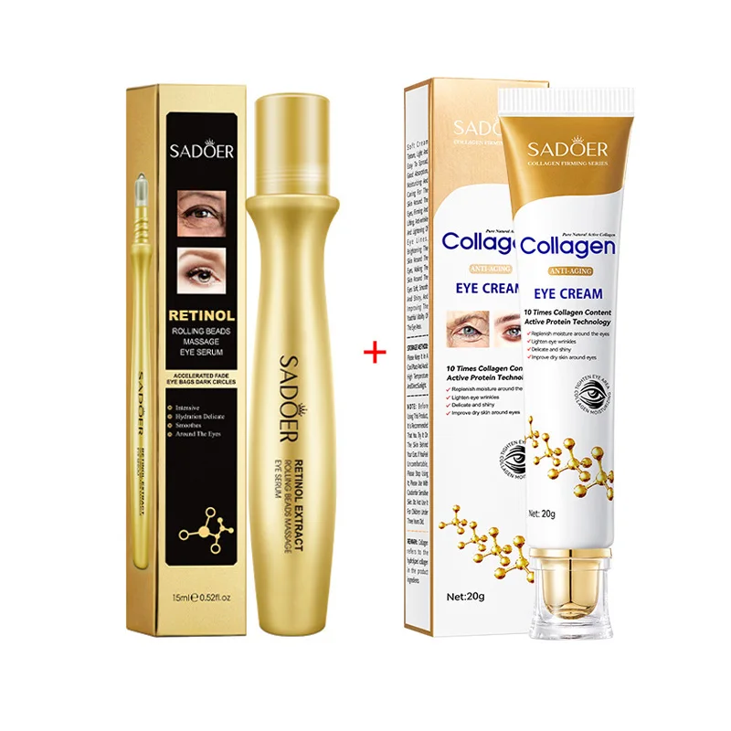 2pcs Retinol Collagen Eye Cream Anti-aging Anti-wrinkle Anti Dark Circles Eyes Bag Skincare Brighten Eye Serum Skin Care for Eye
2pcs Retinol Collagen Eye Cream Anti-aging Anti-wrinkle Anti Dark Circles Eyes Bag Skincare Brighten Eye Serum Skin Care for Eye