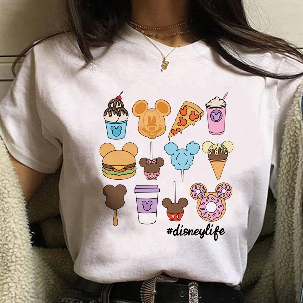Смешные Модные женские футболки Disneylife с изображением Микки-Мауса, летняя городская Повседневная Уличная одежда, женские топы с коротким рукавом, футболка
Смешные Модные женские футболки Disneylife с изображением Микки-Мауса, летняя городская Повседневная Уличная одежда, женские топы с коротким рукавом, футболка