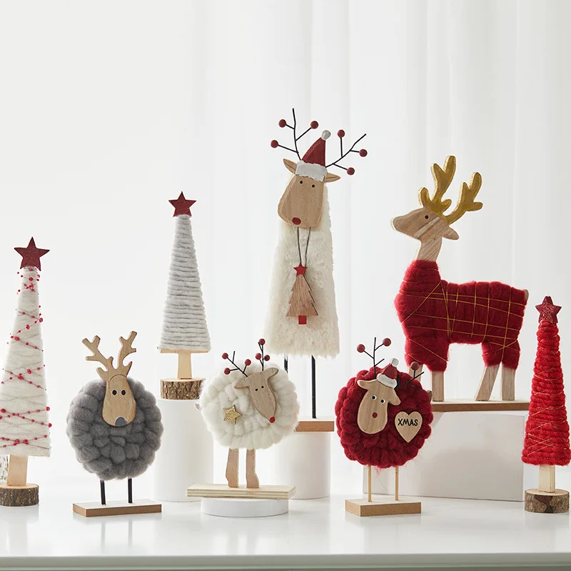 Creative Desktop Decorations Handmade Wool Felt Christmas Tree Elk Furnishing Articles Shopping Counter Home Office Desk Decor
Creative Desktop Decorations Handmade Wool Felt Christmas Tree Elk Furnishing Articles Shopping Counter Home Office Desk Decor