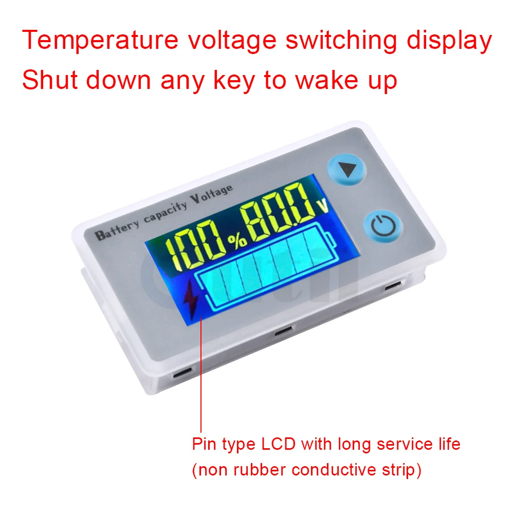 DC Universal Battery Tester Indicator Tools 10-100V Capacity Voltmeter Tester LCD Display Car Lead-acid Charging System Analyzer
DC Universal Battery Tester Indicator Tools 10-100V Capacity Voltmeter Tester LCD Display Car Lead-acid Charging System Analyzer