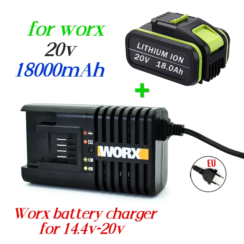 Новинка 100%, запасной литий-ионный аккумулятор Worx 20 в, 20 в, 18,0 Ач, WA3551, WA3551.1, WA3553, WA3641, WX373, WX390 + зарядное устройство
Новинка 100%, запасной литий-ионный аккумулятор Worx 20 в, 20 в, 18,0 Ач, WA3551, WA3551.1, WA3553, WA3641, WX373, WX390 + зарядное устройство