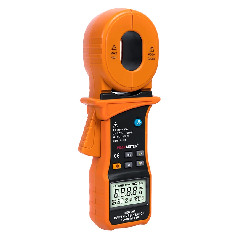 MAX. 9999 counts Test volts 3700V Precision Digital Earth Resistance Clamp Meter Tester MS2301
MAX. 9999 counts Test volts 3700V Precision Digital Earth Resistance Clamp Meter Tester MS2301