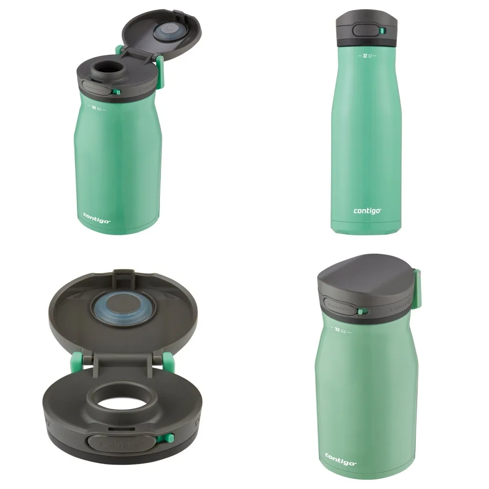 Delightfully Shiny 32 fl oz Chill 2.0 Light Green Autopop Wide Mouth Lid Stainless Steel Water Bottle.
Delightfully Shiny 32 fl oz Chill 2.0 Light Green Autopop Wide Mouth Lid Stainless Steel Water Bottle.