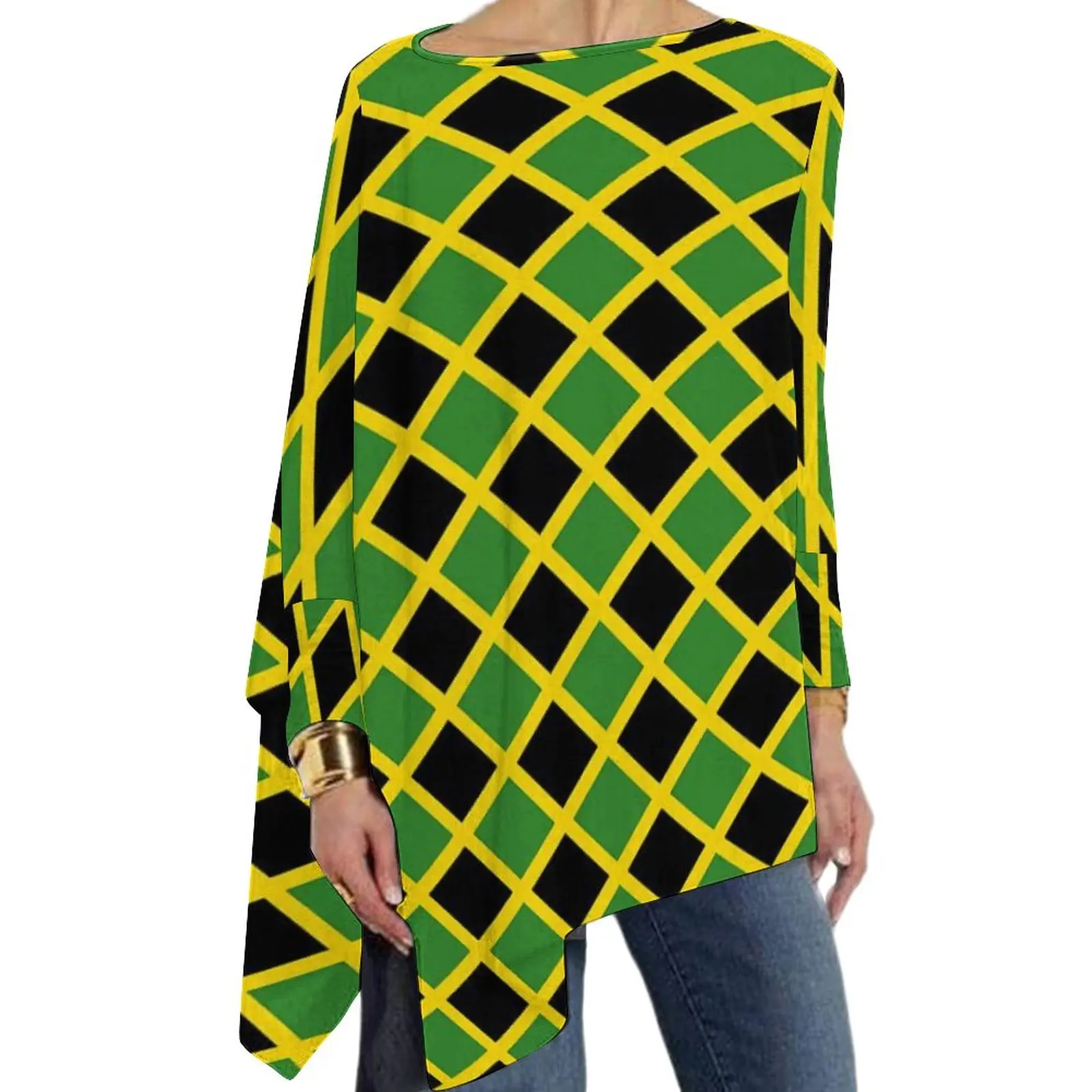 Jamaica Flag T Shirt Green And Yellow Retro Long-Sleeve T Shirts Womens Streetwear Tshirt Oversized Printed Top Tees
Jamaica Flag T Shirt Green And Yellow Retro Long-Sleeve T Shirts Womens Streetwear Tshirt Oversized Printed Top Tees
