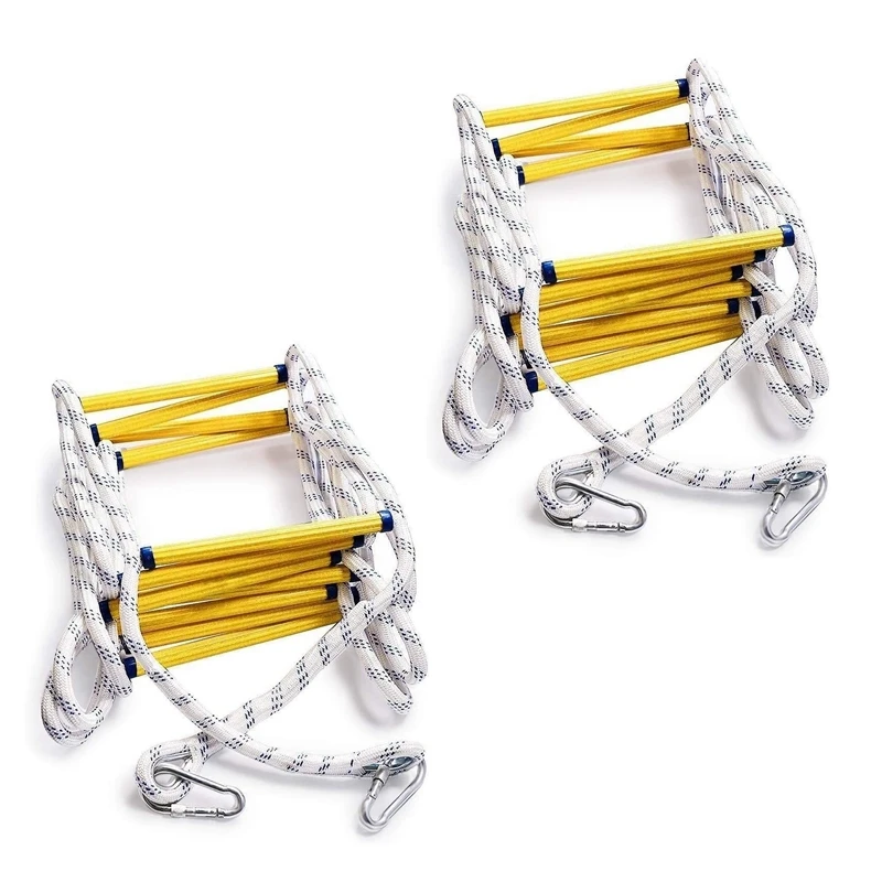 2X 6.5Ft Flexible Ladder Rope Ladder Insulated Ladder Rescue Ladder Rock Climbing Anti-Skid Engineering Rope Ladder
2X 6.5Ft Flexible Ladder Rope Ladder Insulated Ladder Rescue Ladder Rock Climbing Anti-Skid Engineering Rope Ladder