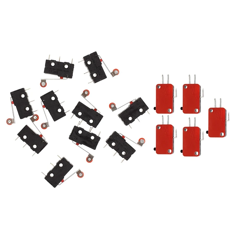 10 Pcs Micro-Limit Switch Roller Lever Arm SPDT Snap Action & 5X 15A 250VAC 4A 250VAC Srew Connector Actuator Limit
10 Pcs Micro-Limit Switch Roller Lever Arm SPDT Snap Action & 5X 15A 250VAC 4A 250VAC Srew Connector Actuator Limit