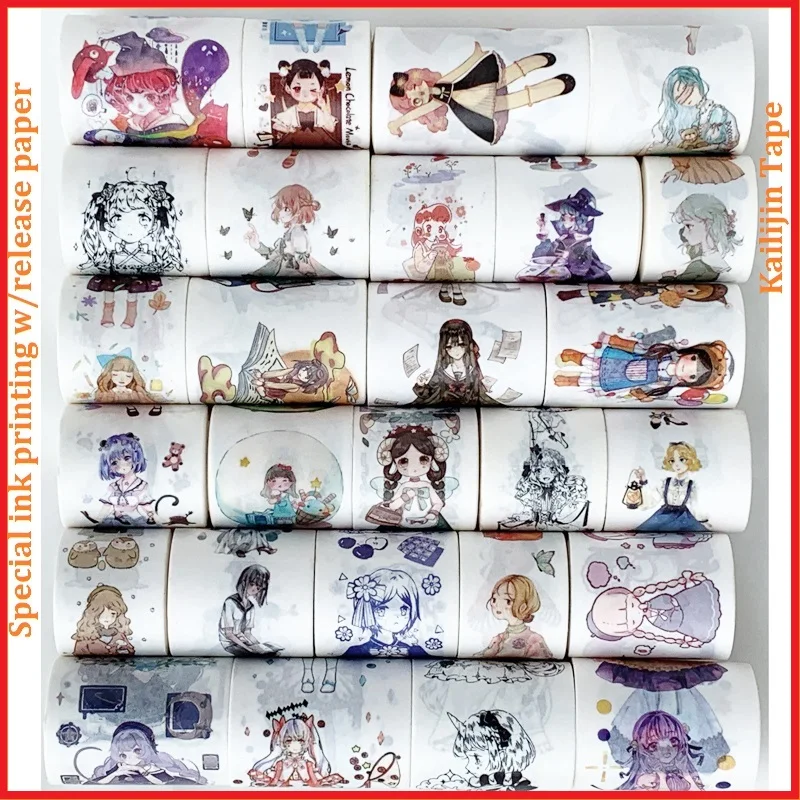 Красивая бумажная Васи-лента для скрапбукинга, украшение «сделай сам», молодая девушка, Васи-лента для дневника 
Красивая бумажная Васи-лента для скрапбукинга, украшение «сделай сам», молодая девушка, Васи-лента для дневника