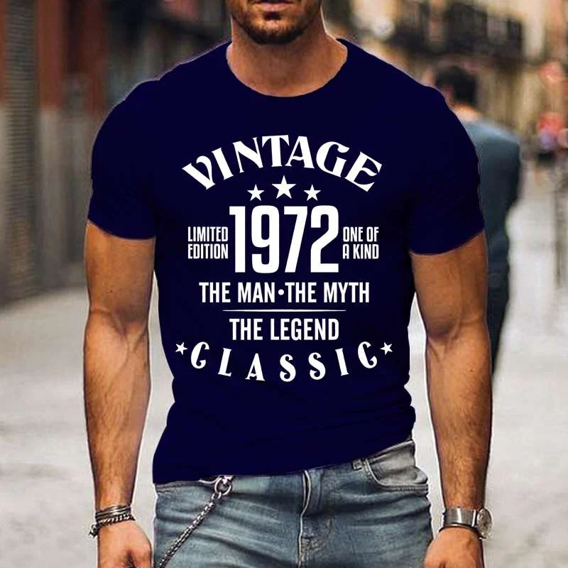 

Классическая винтажная Мужская футболка коллекции 1972 года с изображением легенды о мифе, Мужская футболка для занятий спортом на день рождения, Женская Повседневная футболка ограниченного выпуска