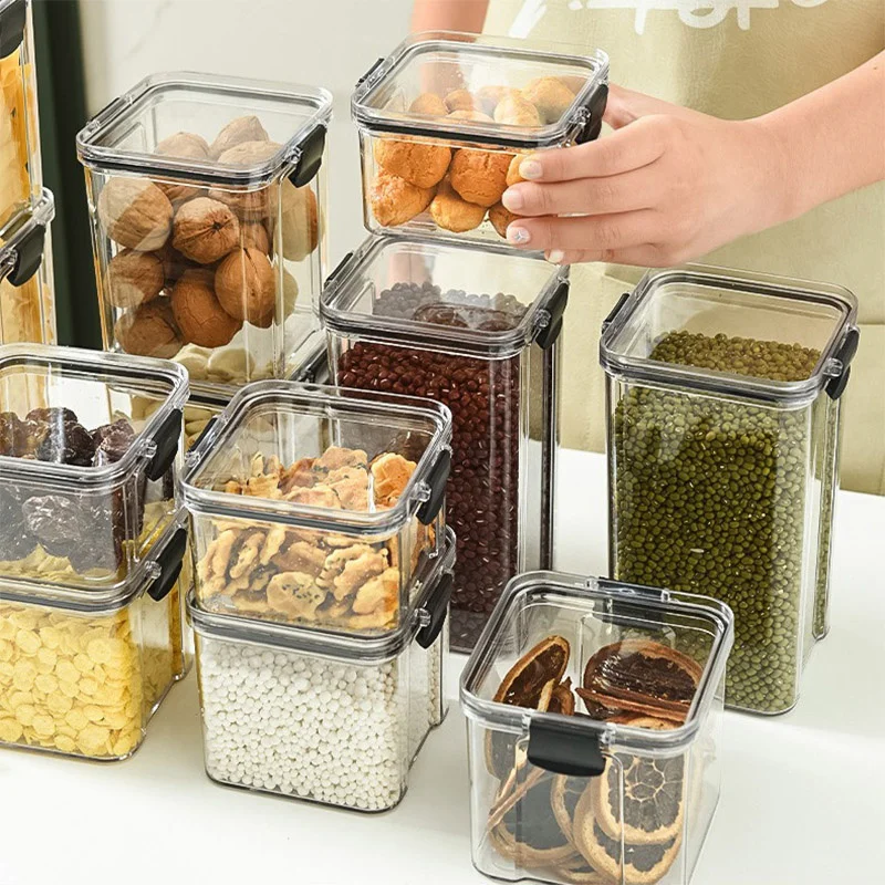 Square Thickened Transparent Sealed Tank, Grain Storage Box, Portable Food Grade Plastic, Snacks Dry Goods, Tea Storage Tank
Square Thickened Transparent Sealed Tank, Grain Storage Box, Portable Food Grade Plastic, Snacks Dry Goods, Tea Storage Tank
