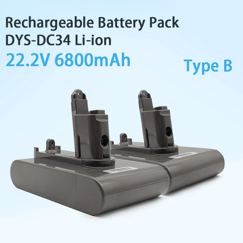 For Dyson DC31 DC34 DC35 DC44 DC45 DC46 DC55 DC56 D57 Vacuum Cleaner 6800mAh (Type-B) Rechargeable Driven Tool Battery
For Dyson DC31 DC34 DC35 DC44 DC45 DC46 DC55 DC56 D57 Vacuum Cleaner 6800mAh (Type-B) Rechargeable Driven Tool Battery