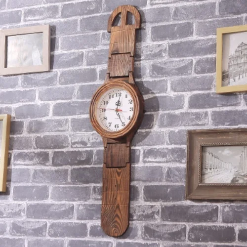Simulated Watch Clock Nordic Household Solid Wood Wall Clock Creative Personality Silent Bedroom Art Wooden Wall Clock
Simulated Watch Clock Nordic Household Solid Wood Wall Clock Creative Personality Silent Bedroom Art Wooden Wall Clock