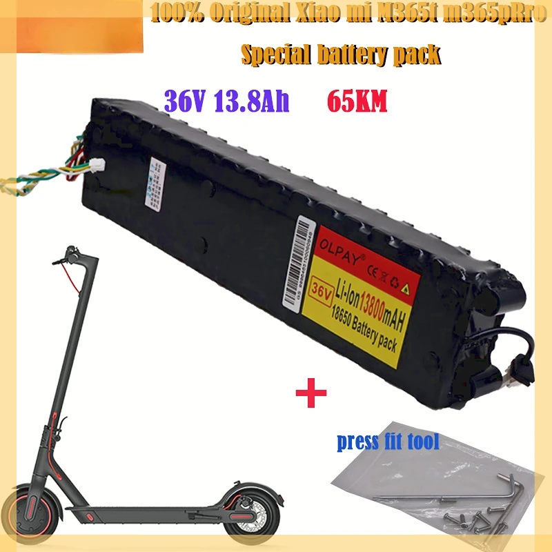 36V 13.8Ah 18650 Lithium Battery Pack 10S3P 250W~600W , Suitable for Mijia Electric Scooter M365 Special Battery
36V 13.8Ah 18650 Lithium Battery Pack 10S3P 250W~600W , Suitable for Mijia Electric Scooter M365 Special Battery