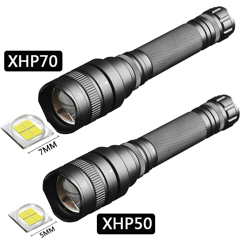 CREE XHP70 LED Flashlight Super Bright 20000LM Aluminum Alloy Zoomable Torch Tactical Defense Lantern For Camping Hiking Light
CREE XHP70 LED Flashlight Super Bright 20000LM Aluminum Alloy Zoomable Torch Tactical Defense Lantern For Camping Hiking Light