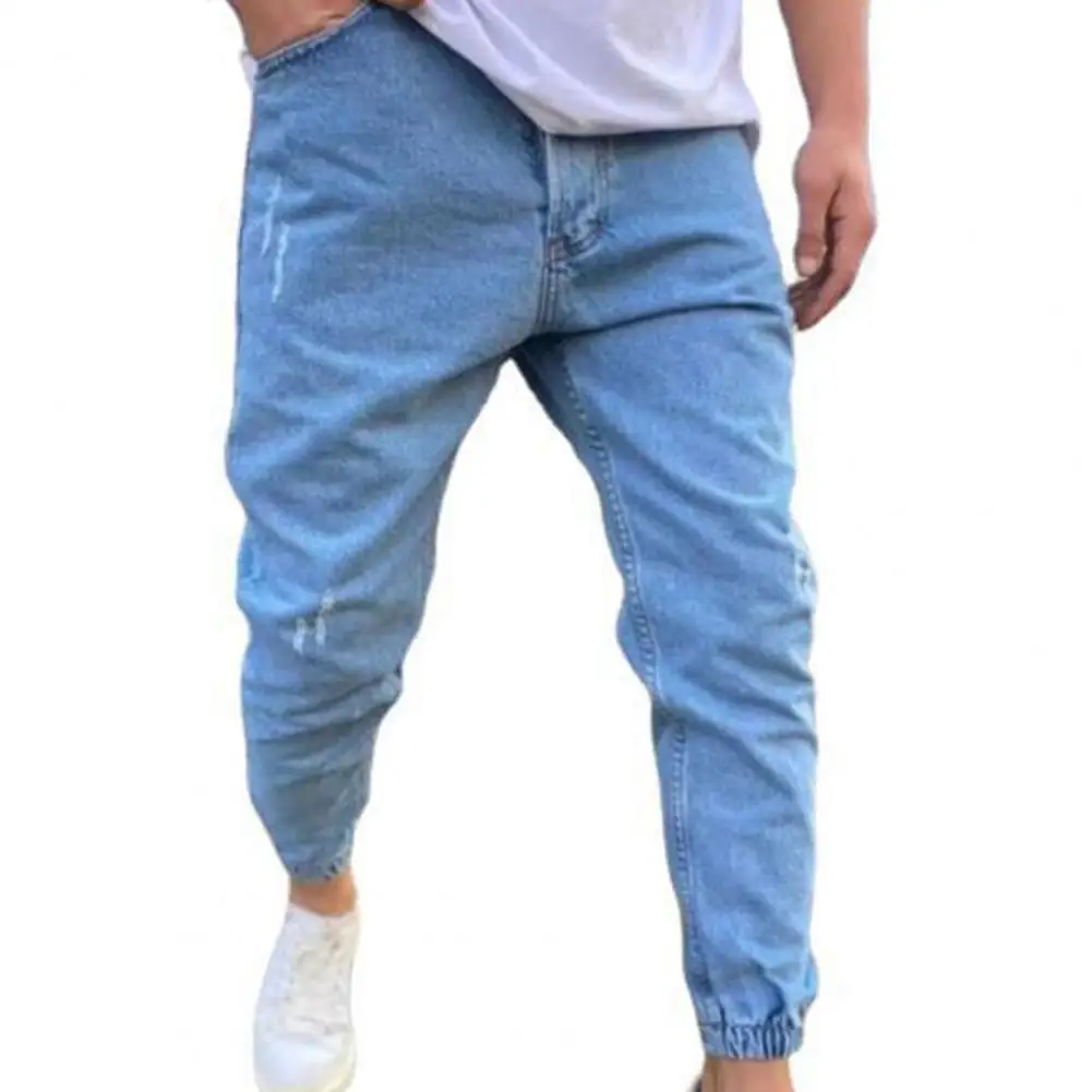 New Men's Stretchy Ripped Skinny Biker Jeans Solid Color Zipper Slim Fit Denim Pants for Summer Streetwear
New Men's Stretchy Ripped Skinny Biker Jeans Solid Color Zipper Slim Fit Denim Pants for Summer Streetwear