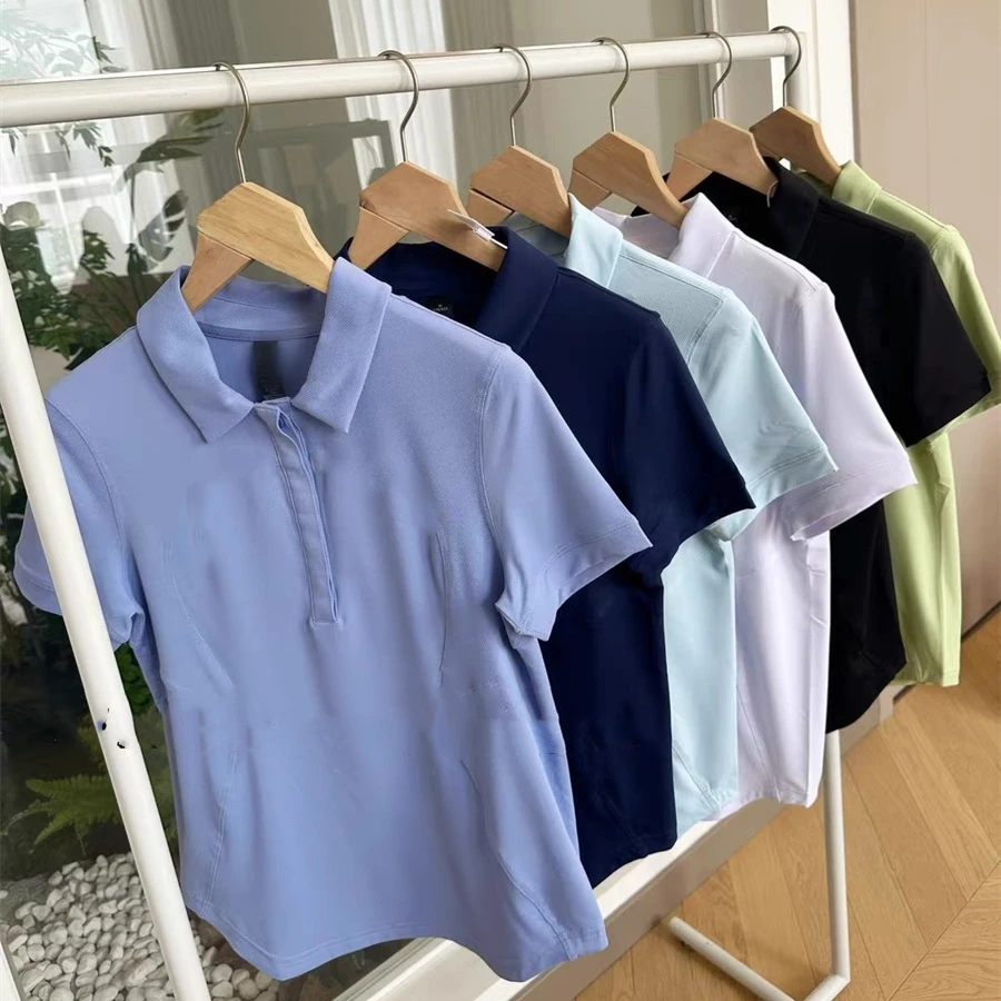 Lulu Women Sports Short-sleeved Casual Shirt Quick-Drying Breathable Yoga Sports Fitness Short sleeve Casual Polo Shirt Tops
Lulu Women Sports Short-sleeved Casual Shirt Quick-Drying Breathable Yoga Sports Fitness Short sleeve Casual Polo Shirt Tops