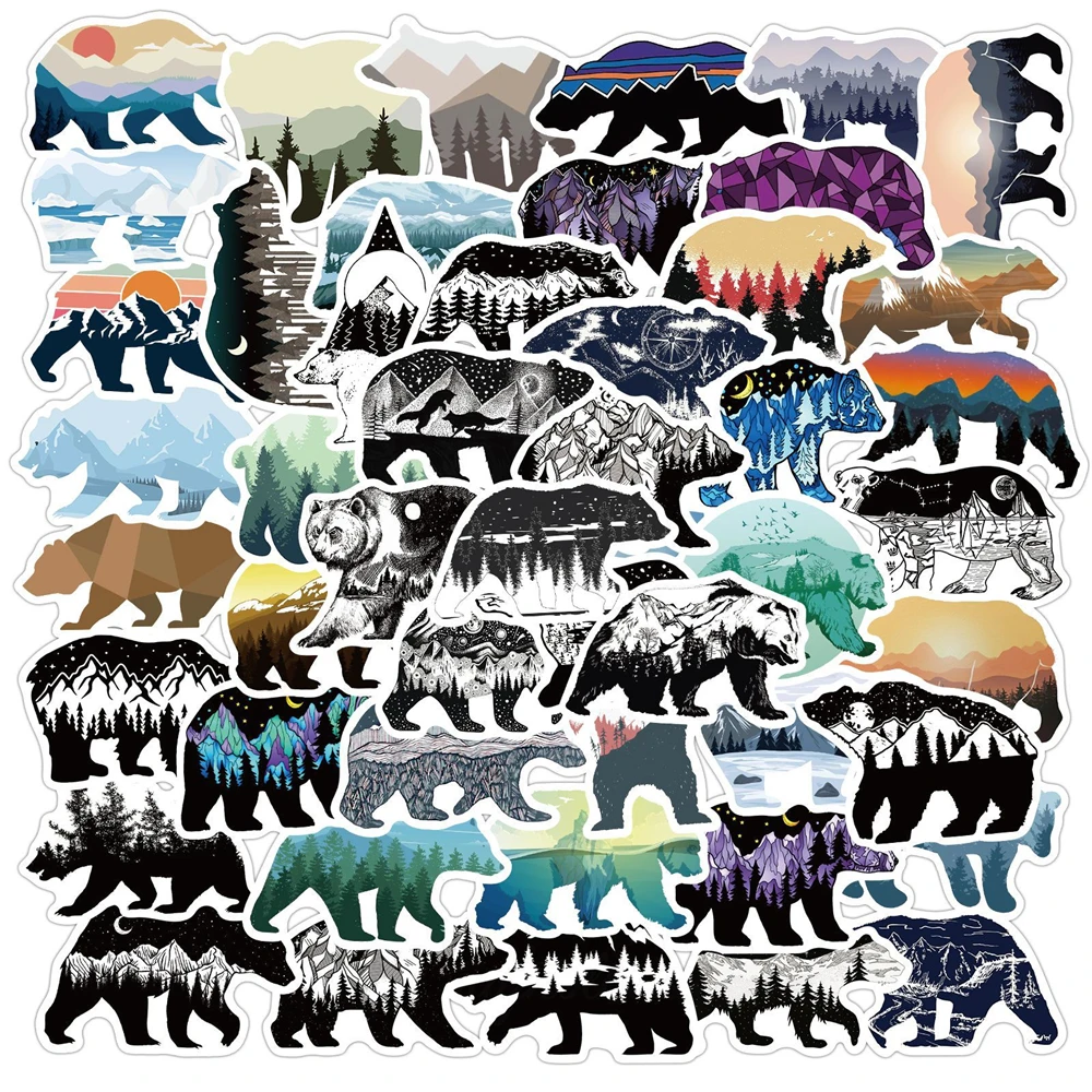 10/30/50PCS Cartoon Mountain Top Color Grizzly Bear Graffiti Sticker Suitcase Skateboard Computer Notebook Waterproof Wholesale
10/30/50PCS Cartoon Mountain Top Color Grizzly Bear Graffiti Sticker Suitcase Skateboard Computer Notebook Waterproof Wholesale