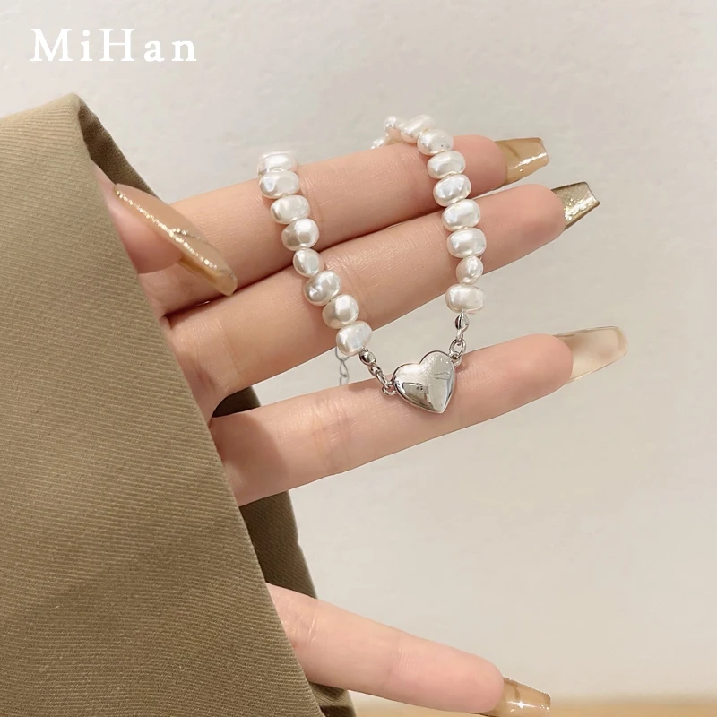 Mihan Trendy Jewelry Simulated Pearl Bracelet Elegant Temperament One Layer Sweet Heart Charm Bracelets For Women Party Gifts
Mihan Trendy Jewelry Simulated Pearl Bracelet Elegant Temperament One Layer Sweet Heart Charm Bracelets For Women Party Gifts