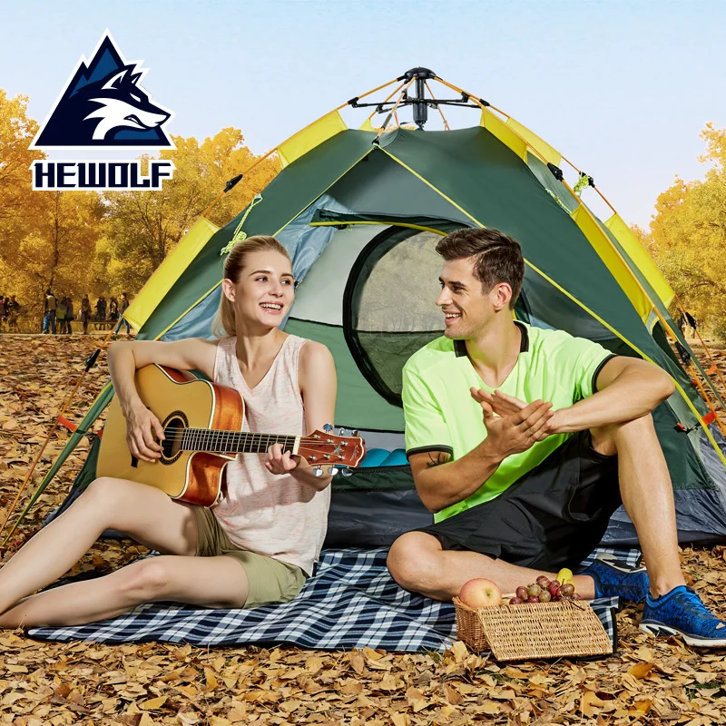 Hewolf Outdoor 3-4 person hydraulic tent camping tent rain proof camping tent outdoor automatic tent
Hewolf Outdoor 3-4 person hydraulic tent camping tent rain proof camping tent outdoor automatic tent