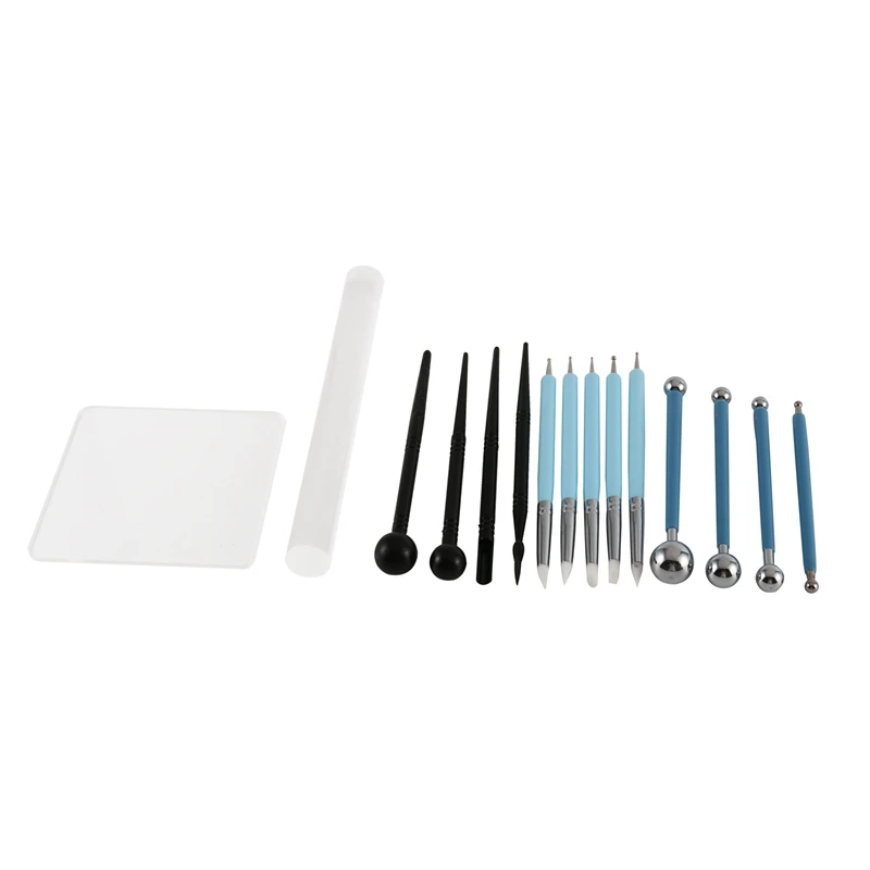 15 Pieces Carving Modeling Tool Set Including Ball Stylus Clay Sculpting Tools, Dual-Ended Design Pottery Tools, Ball Rod Stylus
15 Pieces Carving Modeling Tool Set Including Ball Stylus Clay Sculpting Tools, Dual-Ended Design Pottery Tools, Ball Rod Stylus