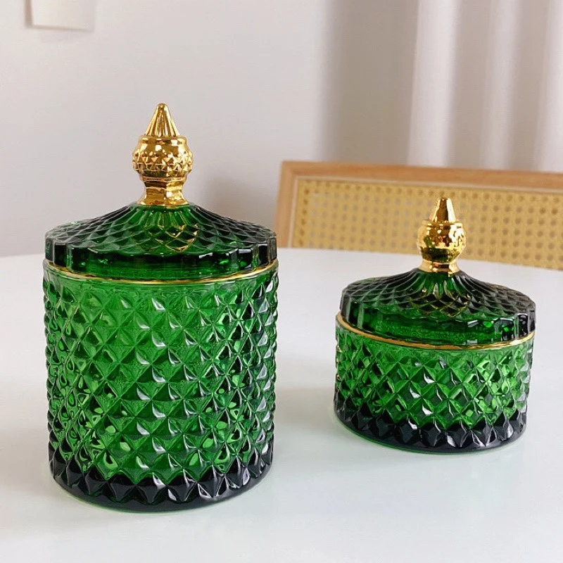 Vintage Dark Green Jewelry Glass Tank Gold Storage Box Glass Tank Cotton Swab Gold Storage Tank
Vintage Dark Green Jewelry Glass Tank Gold Storage Box Glass Tank Cotton Swab Gold Storage Tank