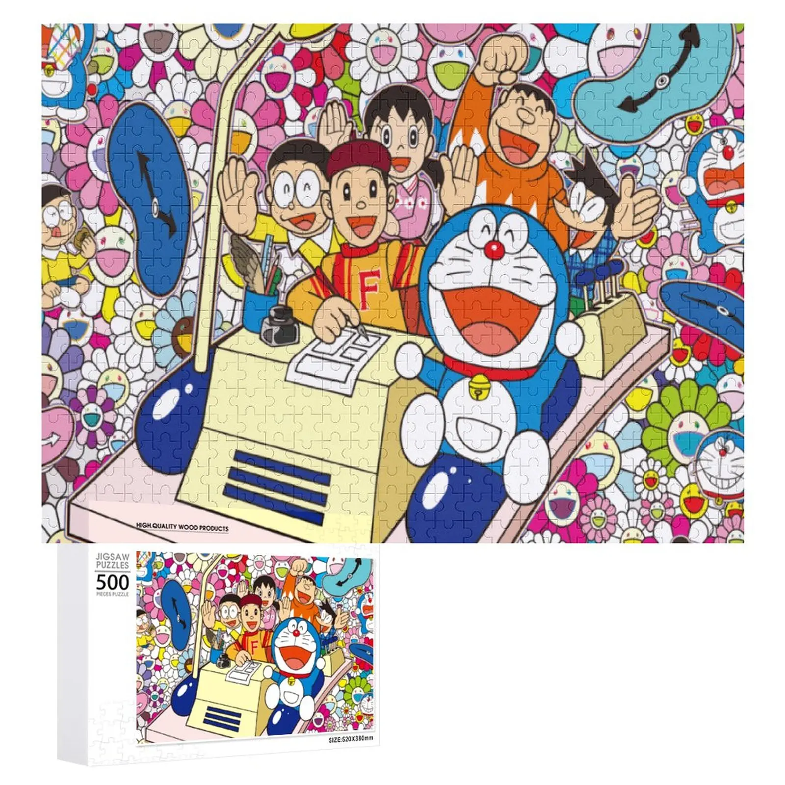 Bandai anime Doraemon puzzle 300/500/1000 pieces all characters wooden puzzle adult decompression game children's toys
Bandai anime Doraemon puzzle 300/500/1000 pieces all characters wooden puzzle adult decompression game children's toys